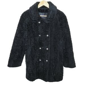 Vintage Teddy Bear Double Breasted Jacket Union Made in USA- Women's S/M